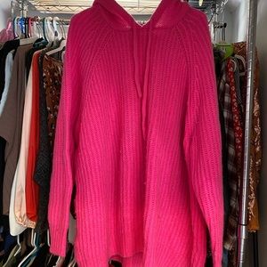 Aerie, pink, hooded women’s sweater